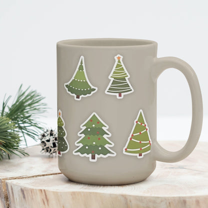 Christmas Tree Vinyl Sticker Set