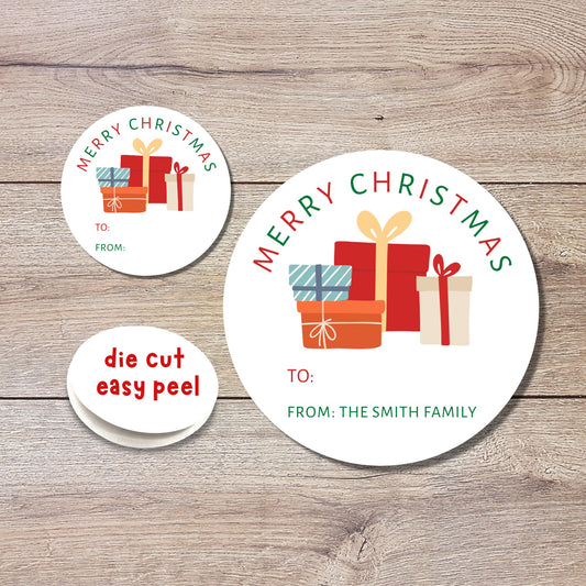 Personalized Christmas Gift Stickers