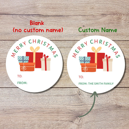 Personalized Christmas Gift Stickers