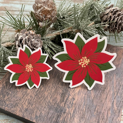 Poinsettias Vinyl Sticker Set