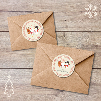 Personalized Christmas Stickers
