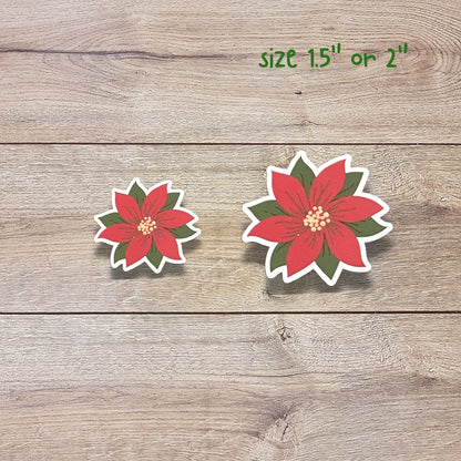 Poinsettias Vinyl Sticker Set