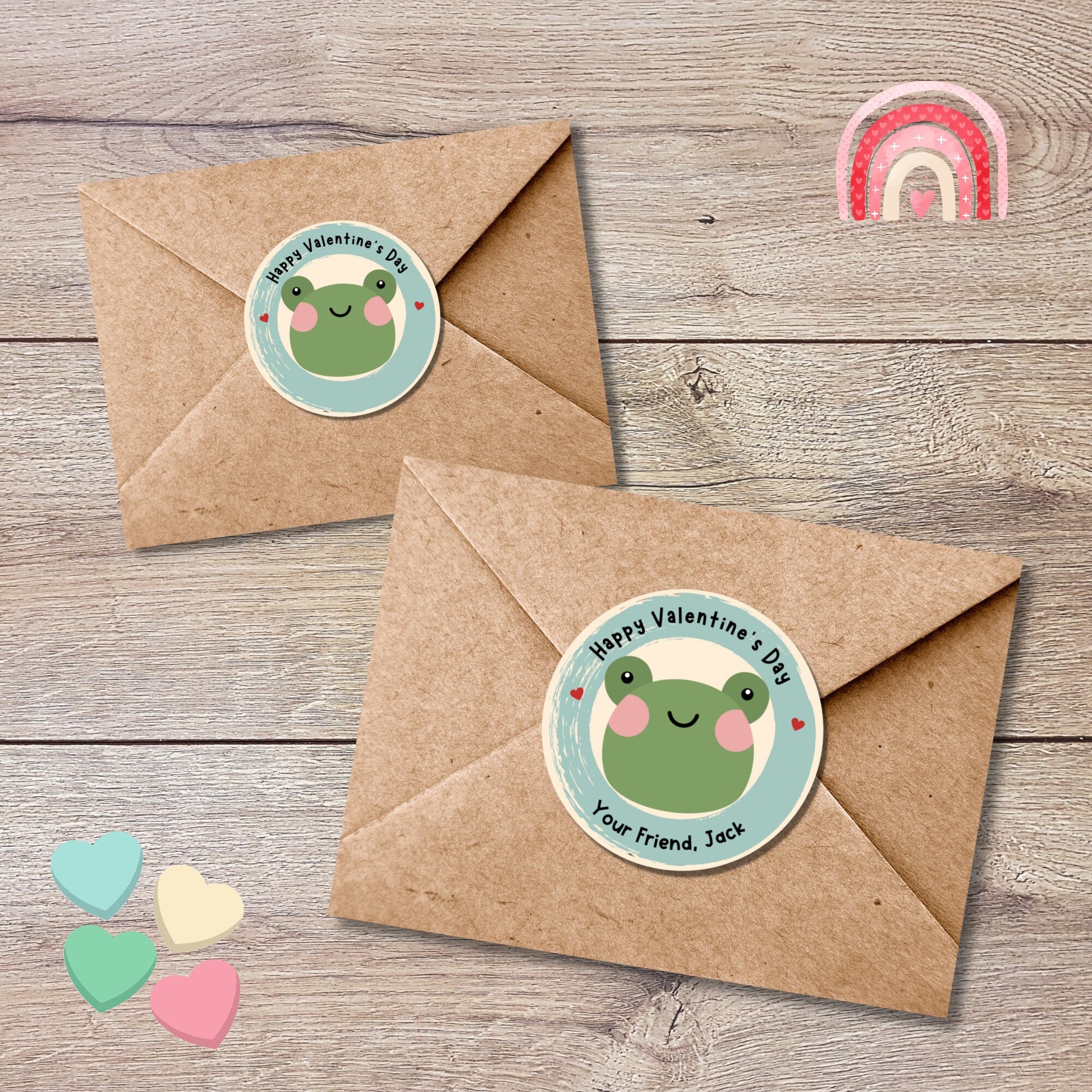 Personalized Valentine's Day Stickers