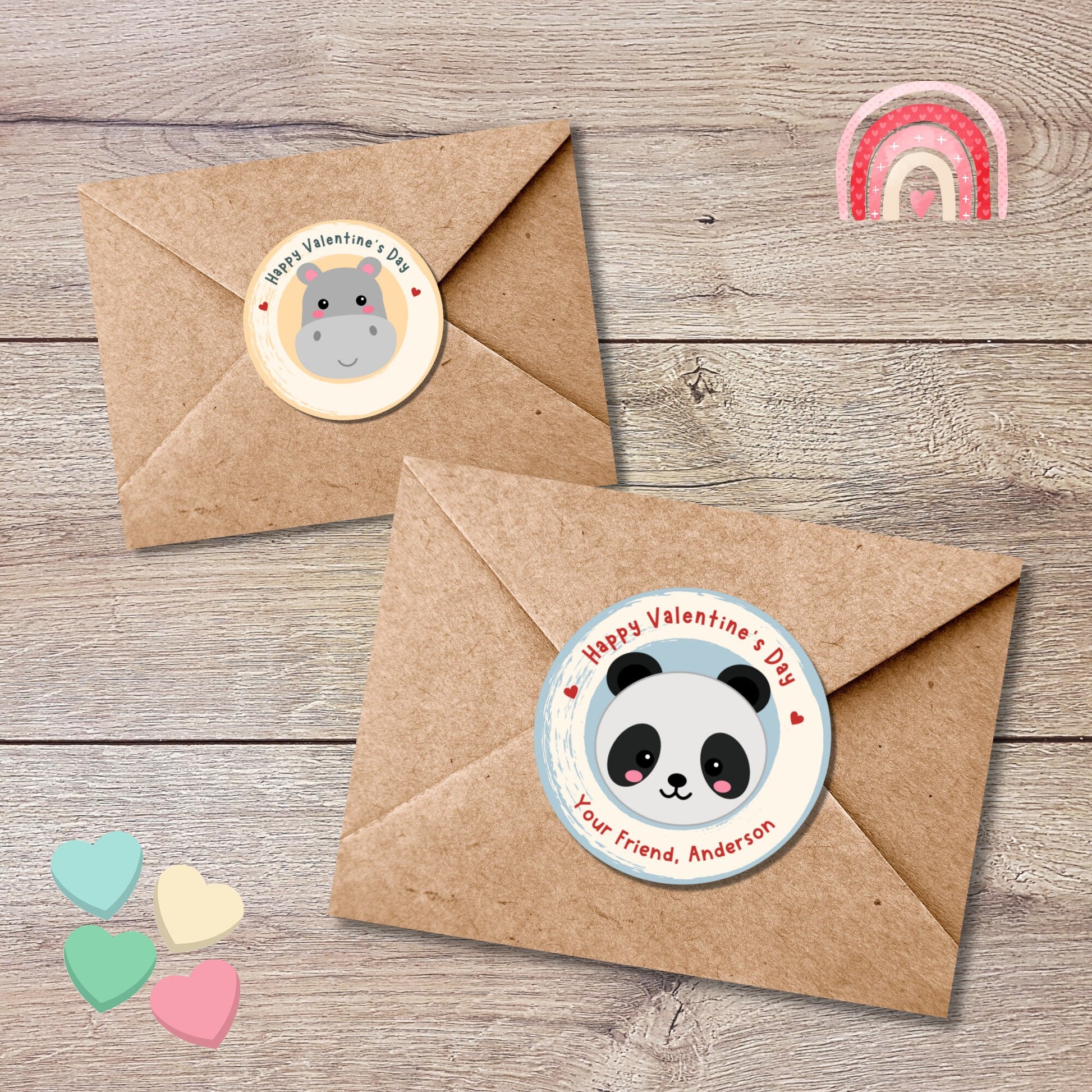 Personalized Valentine's Day Stickers