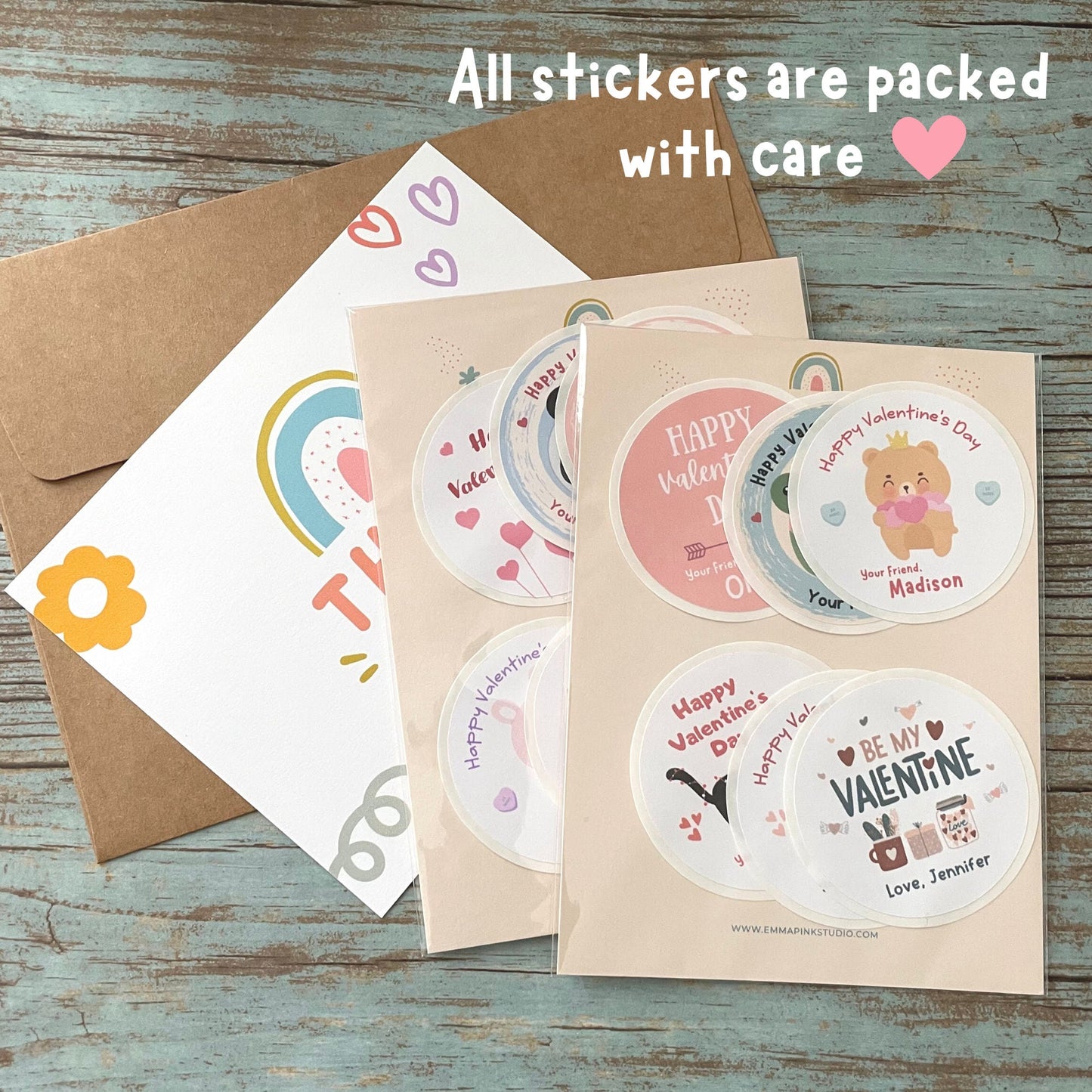 Personalized Valentine's Day Stickers