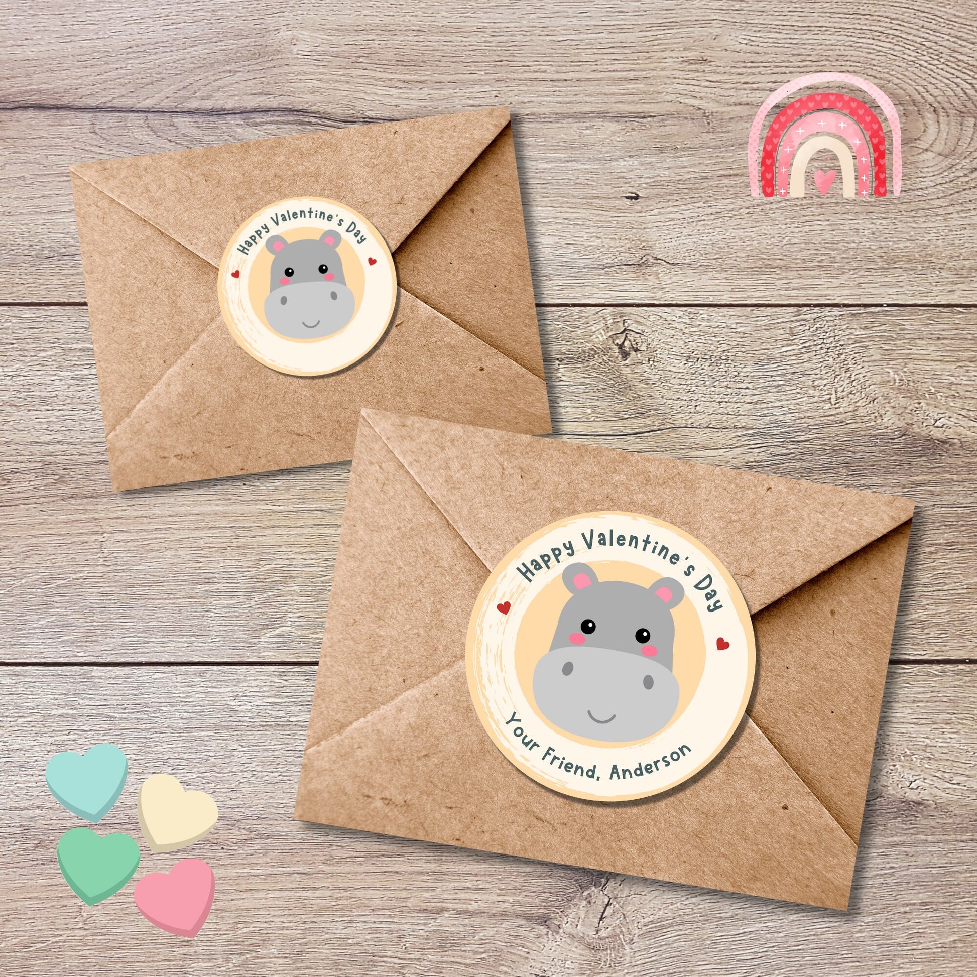 Personalized Valentine's Day Stickers