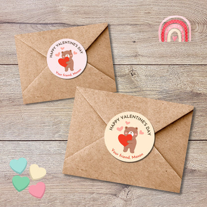 Personalized Valentine's Day Stickers