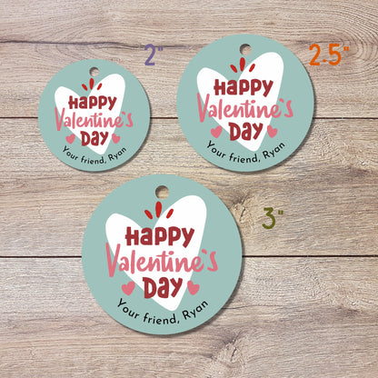 Personalized Valentine's Day Gift Tags