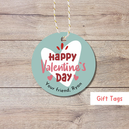 Personalized Valentine's Day Gift Tags