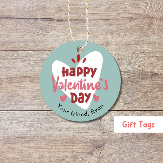 Personalized Valentine's Day Gift Tags