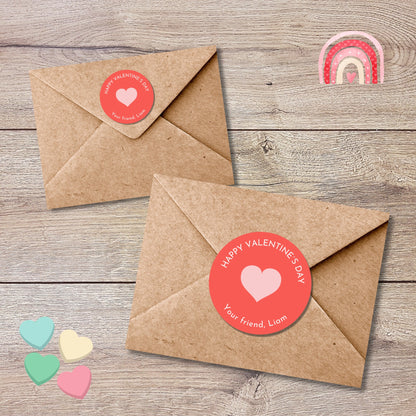 Personalized Valentine's Day Stickers