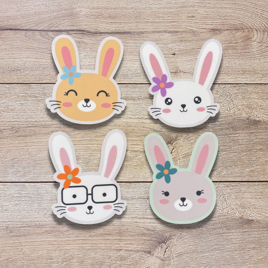 Bunny Rabbit Vinyl Sticker | Glossy Finish | Easter Bunny Sticker | Laptop Sticker | Water Bottle | Animal Sticker | Happy Easter Gift