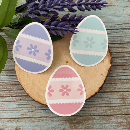 Easter Egg Vinyl Sticker, Easter Egg Basket Vinyl Sticker for Laptop Water Bottle, Cute Easter Sticker for Easter Basket Favor, Easter Gift
