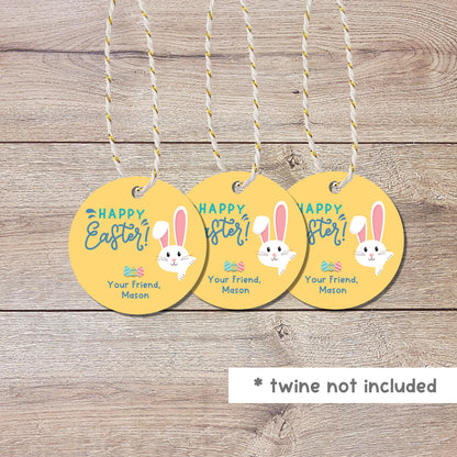 Personalized Easter Gift Tags, Matte Finish, Easter Tags, Easter Favor Treat Bag Tag, Cute Easter Tags, Custom Gift Tags, Easter Bunny Tag