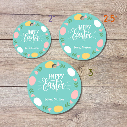 Personalized Easter Gift Tags, Matte Finish, Easter Tags, Easter Favor Treat Bag Tag, Cute Easter Tags, Custom Gift Tags, Easter Bunny Tag