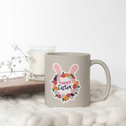 Happy Easter Vinyl Sticker | Glossy or Matte Finish | Easter Bunny | Laptop Sticker | Water Bottle | Cute Easter Sticker | Happy Easter Gift