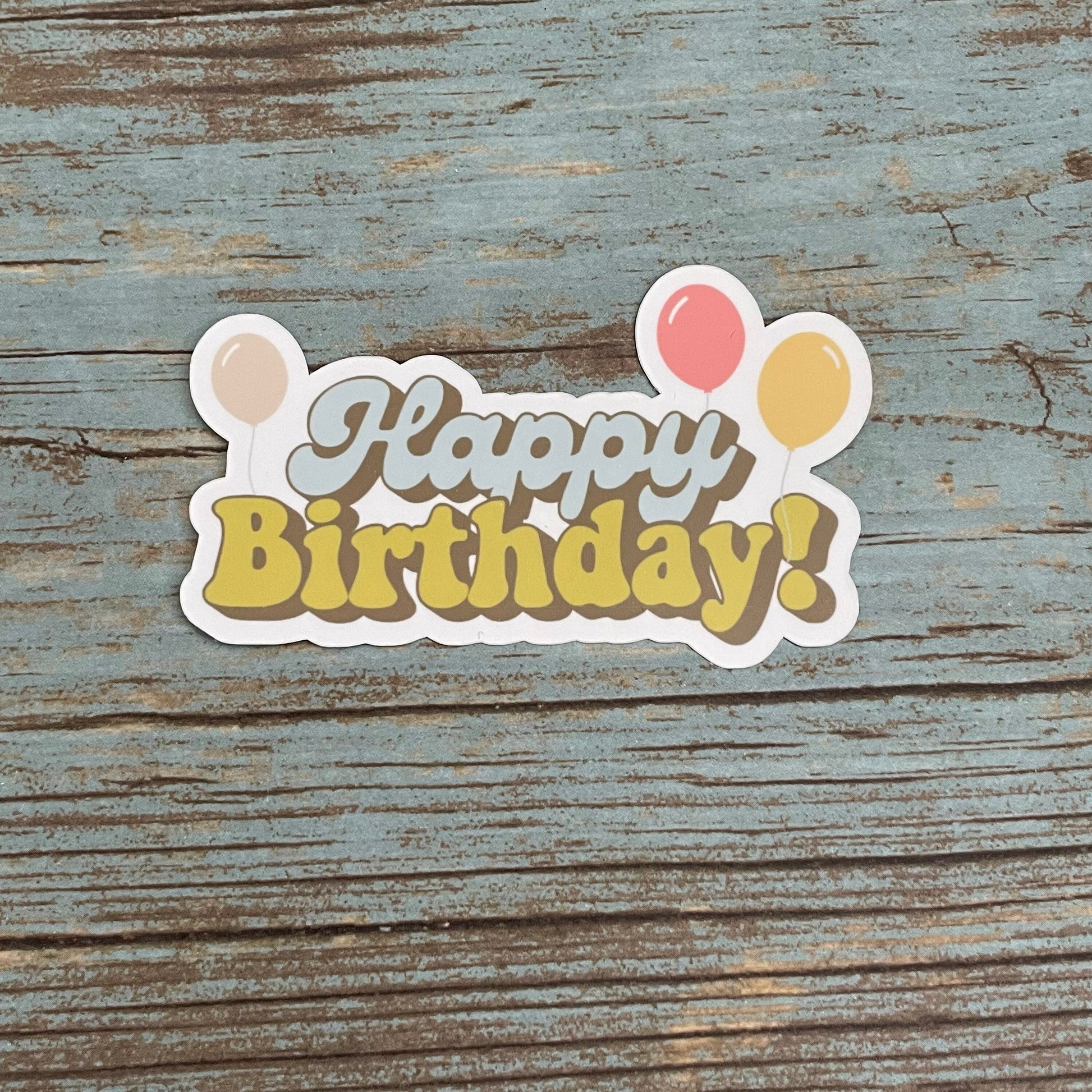 Happy Birthday Vinyl Sticker