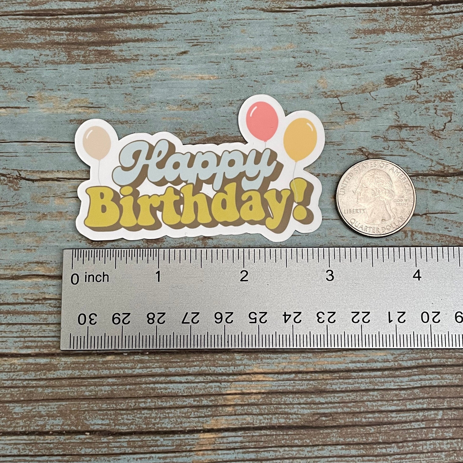 Happy Birthday Vinyl Sticker