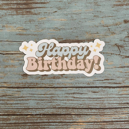 Happy Birthday Vinyl Sticker