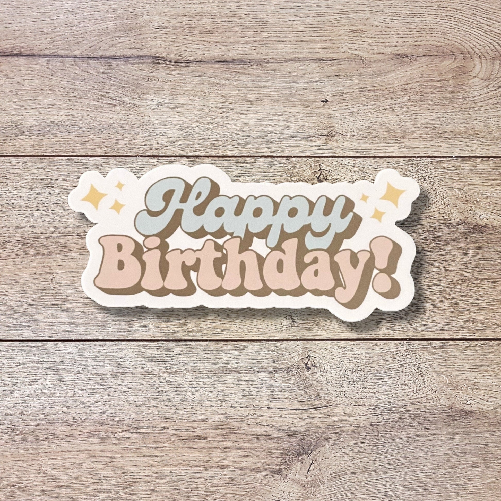 Happy Birthday Vinyl Sticker