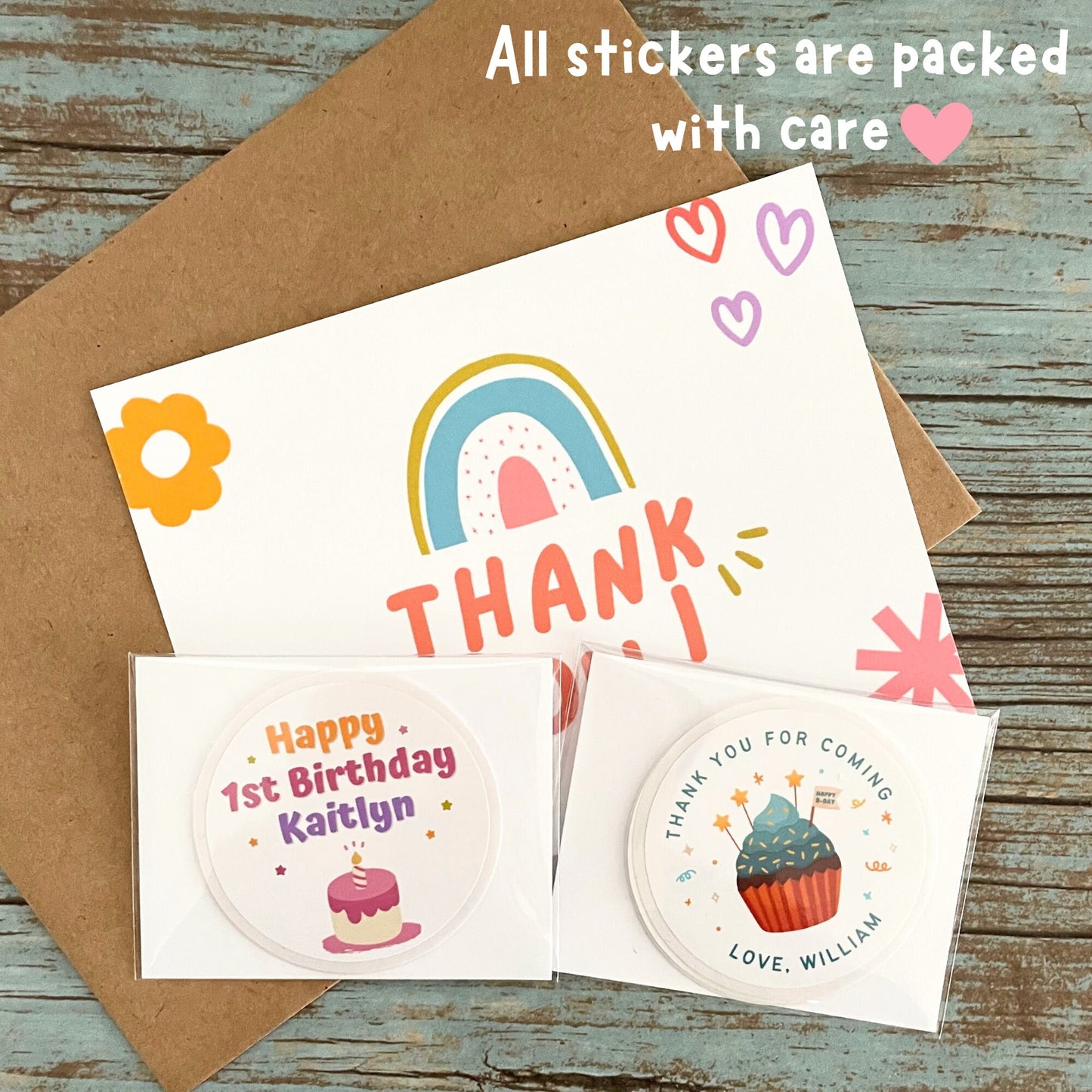 Personalized Happy Birthday Stickers