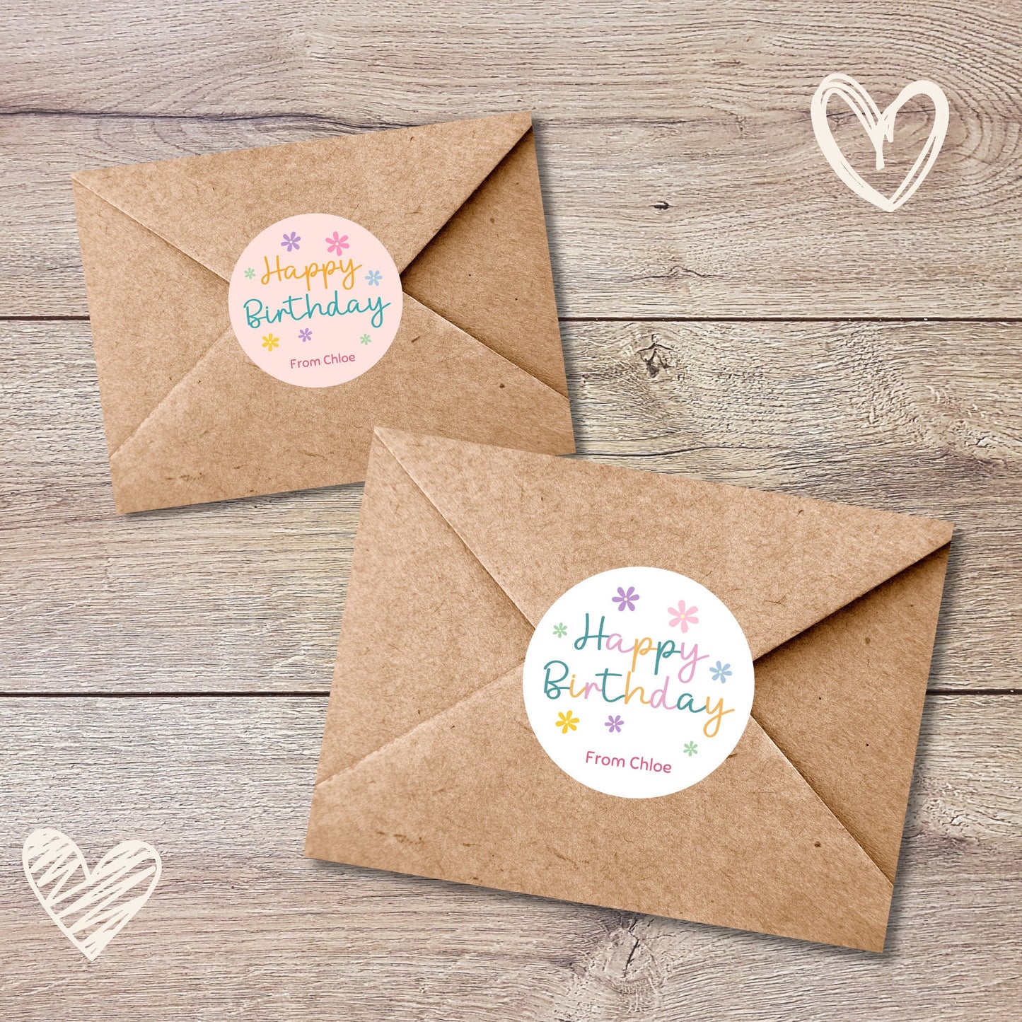 Personalized Happy Birthday Stickers