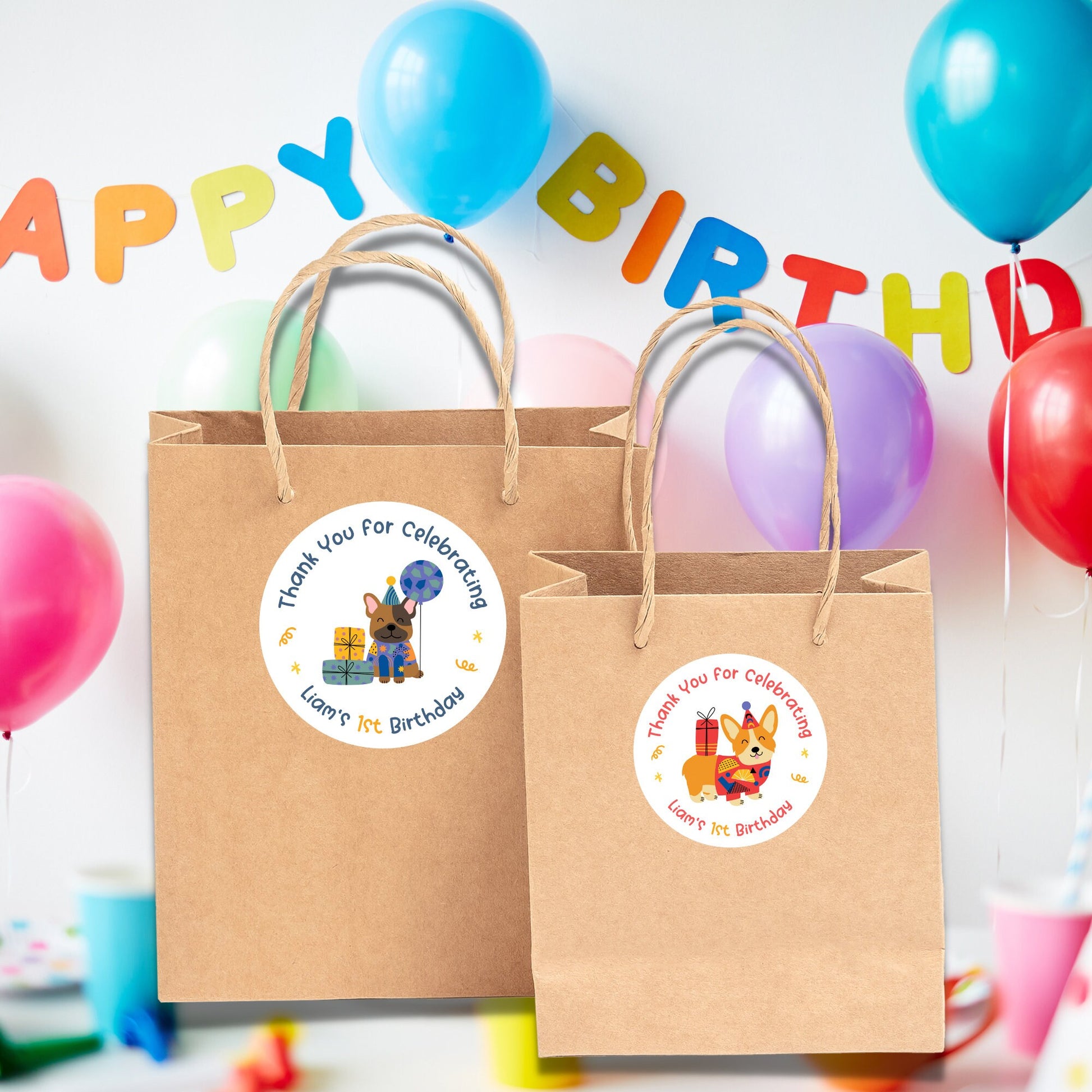 Personalized Happy Birthday Stickers