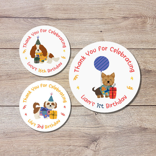 Personalized Happy Birthday Stickers