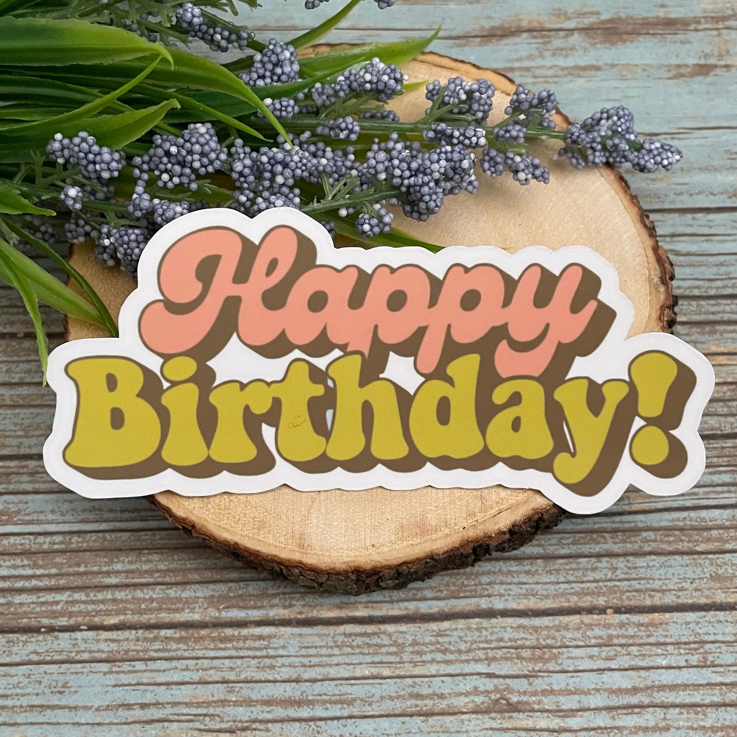 Happy Birthday Vinyl Sticker