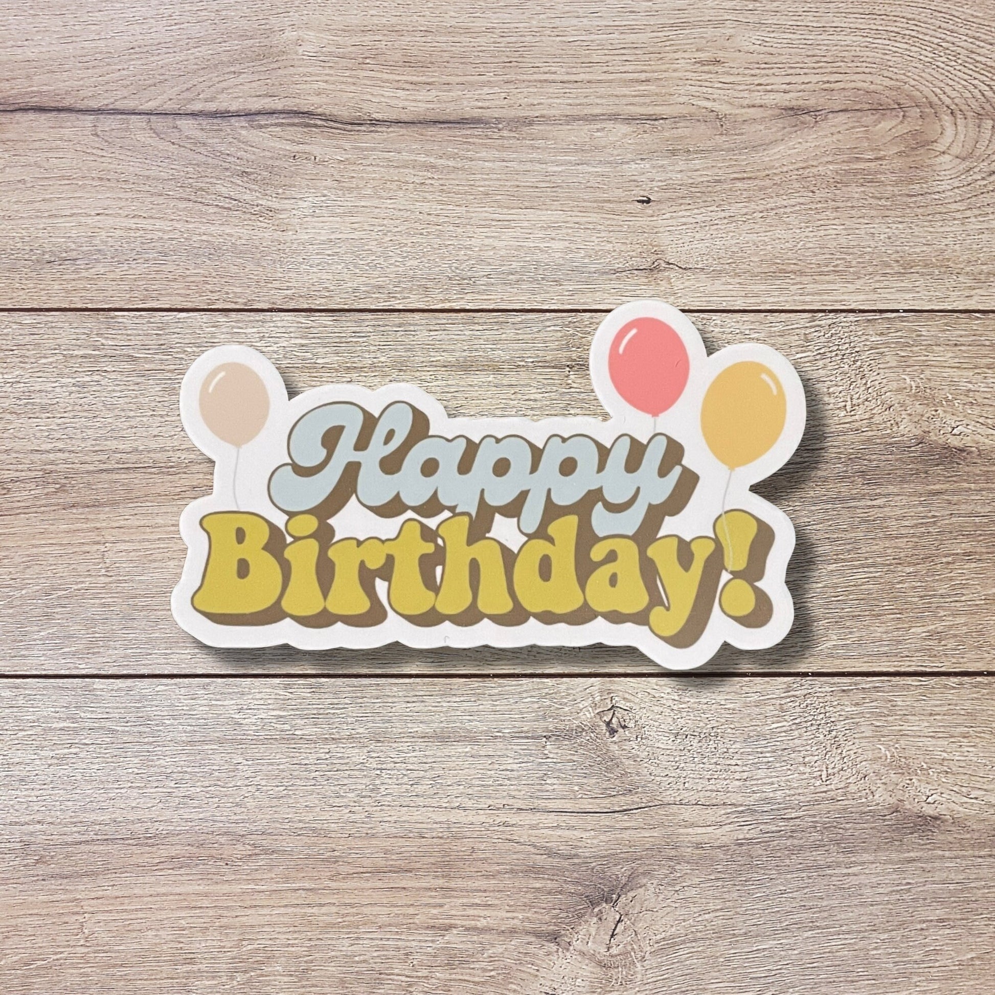 Happy Birthday Vinyl Sticker