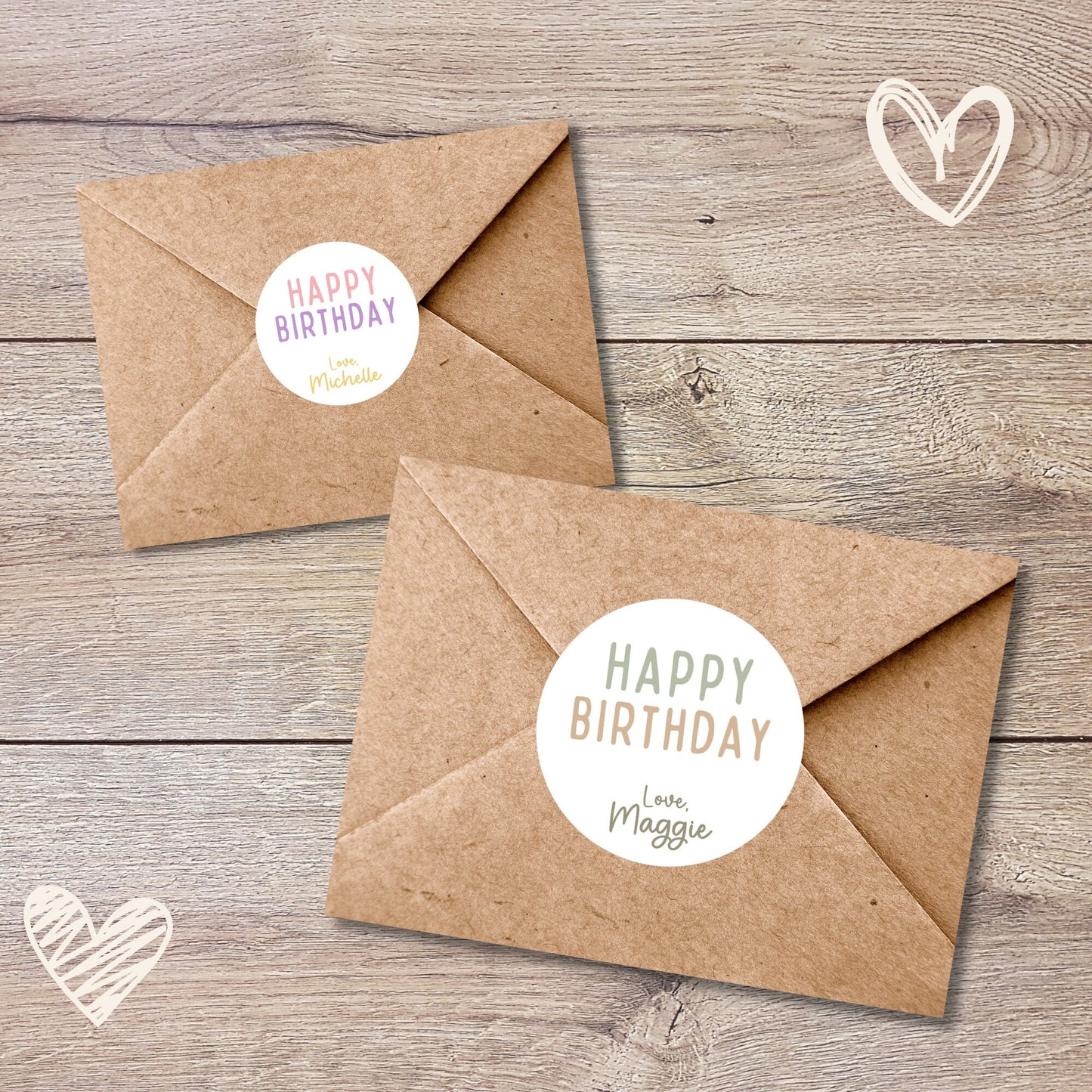 Personalized Happy Birthday Stickers