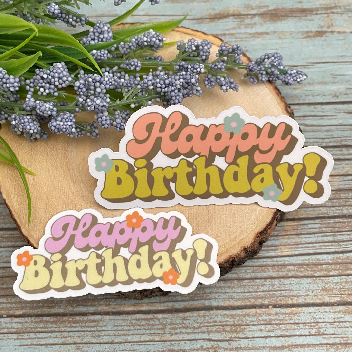 Happy Birthday Vinyl Sticker