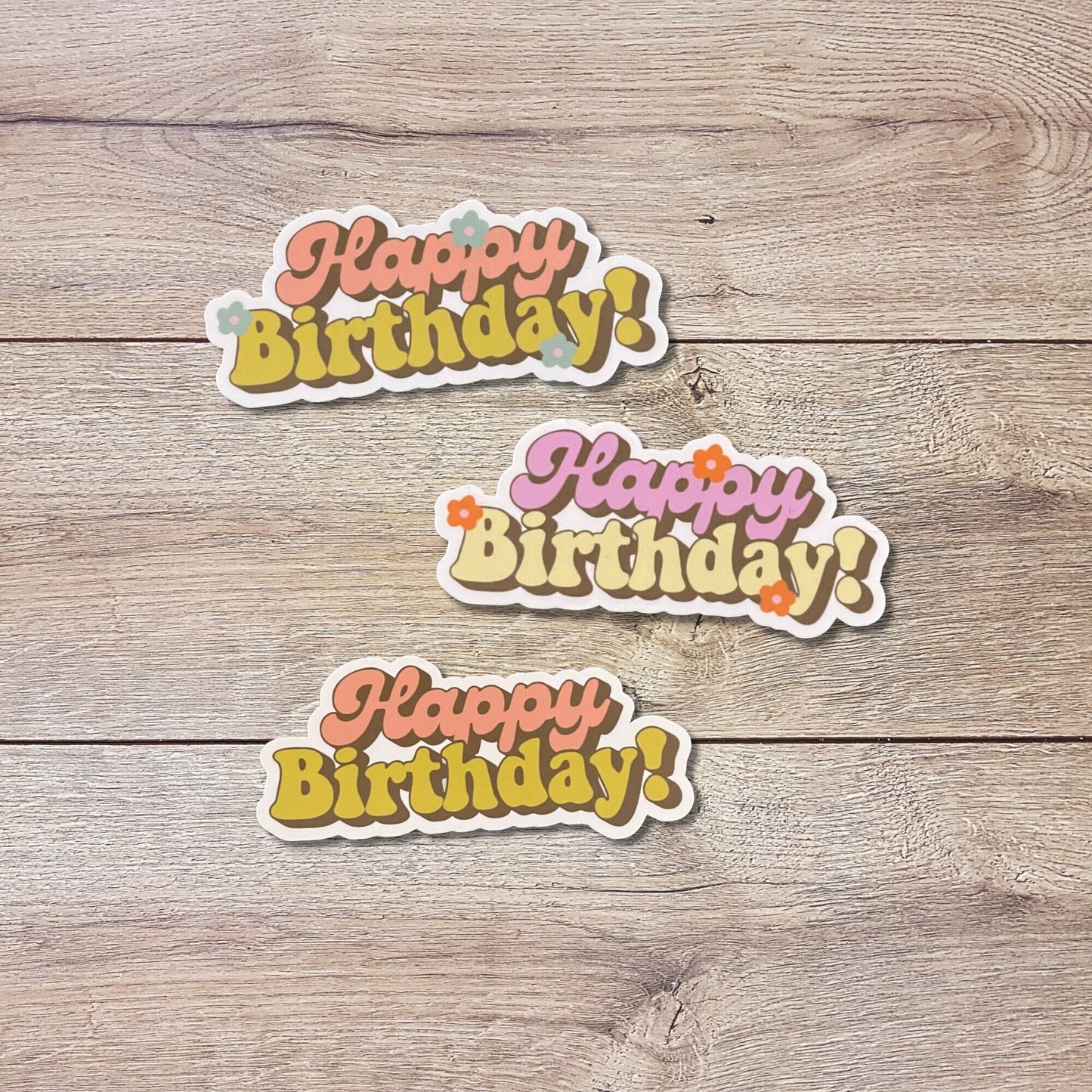 Happy Birthday Vinyl Sticker