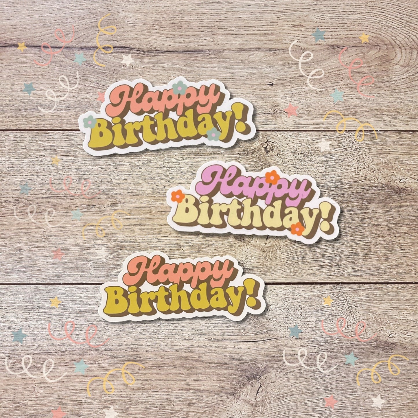 Happy Birthday Vinyl Sticker