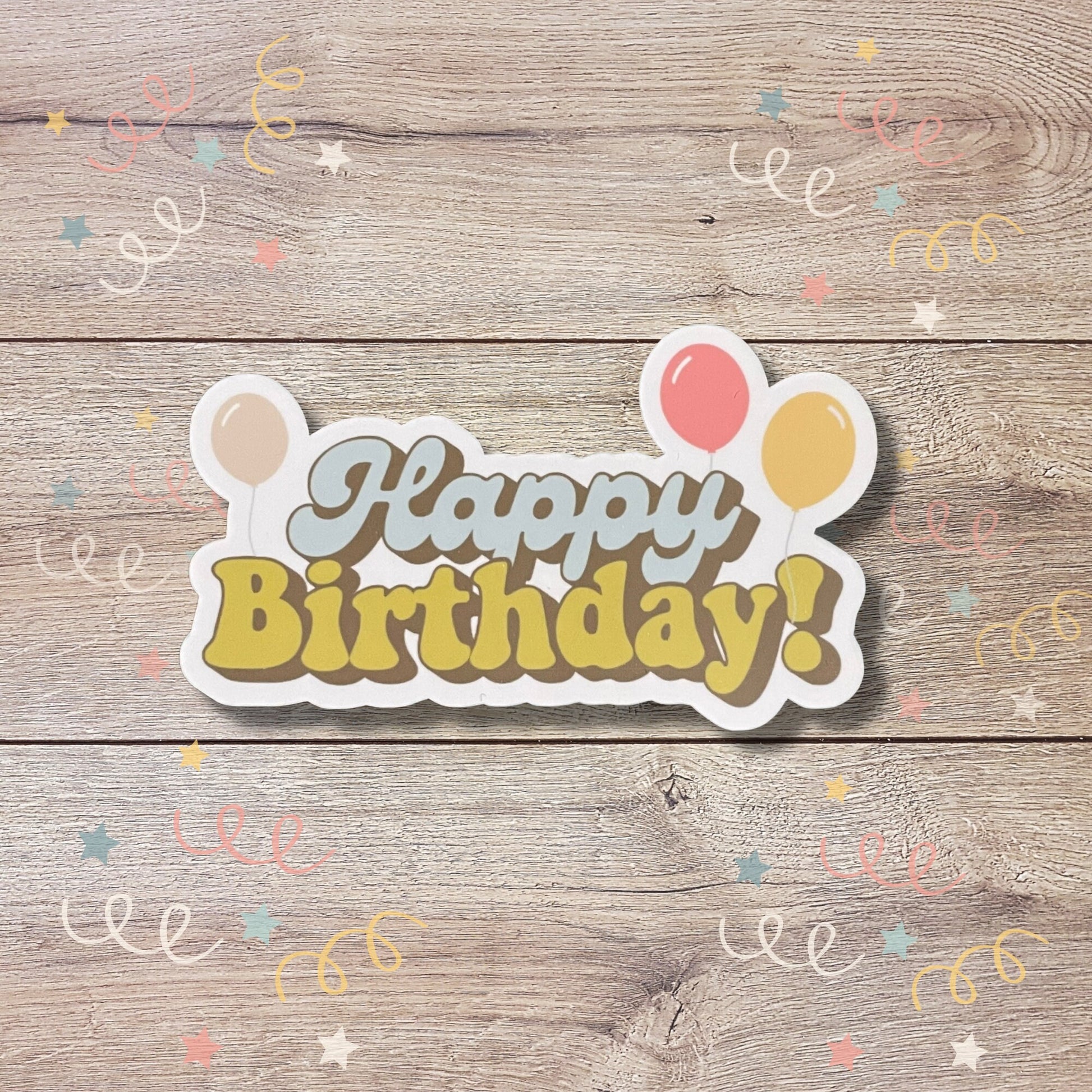 Happy Birthday Vinyl Sticker