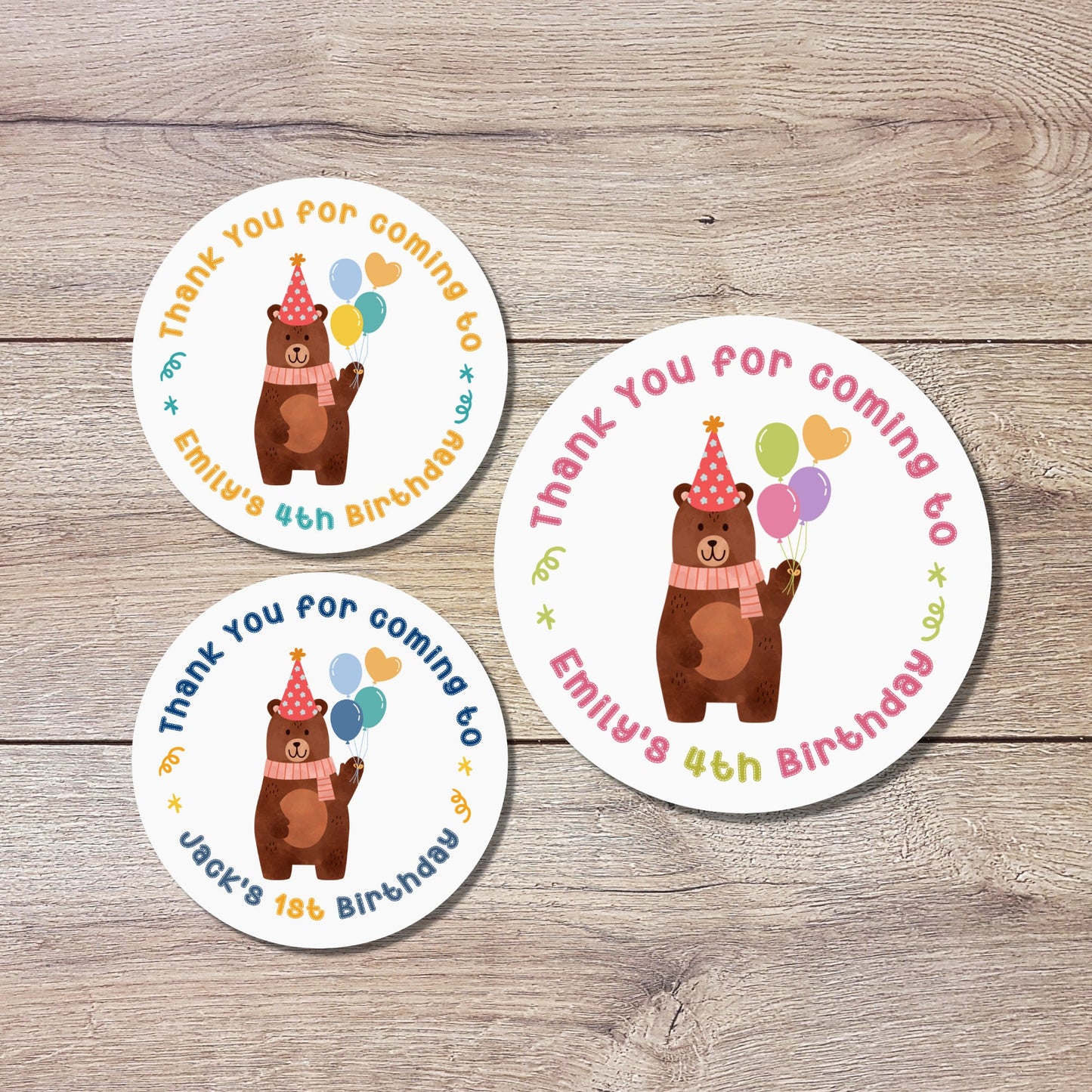 Personalized Happy Birthday Stickers