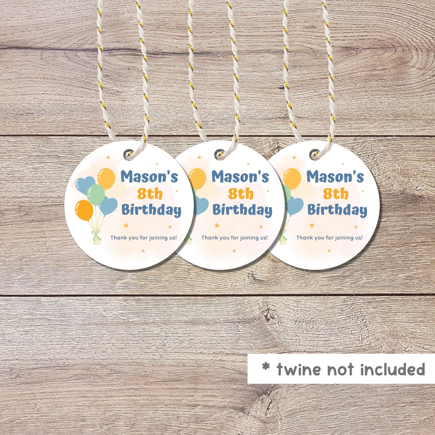 Personalized Birthday Gift Tags