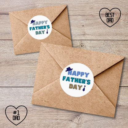 Personalized Father's Day Stickers, Father's Day Sticker, Custom Father's Day Label Best Dad Ever, Father's Day Gift Label Tag, Love You Dad