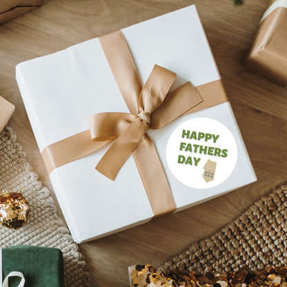 Personalized Father's Day Stickers, Father's Day Sticker, Custom Father's Day Label Best Dad Ever, Father's Day Gift Label Tag, Love You Dad