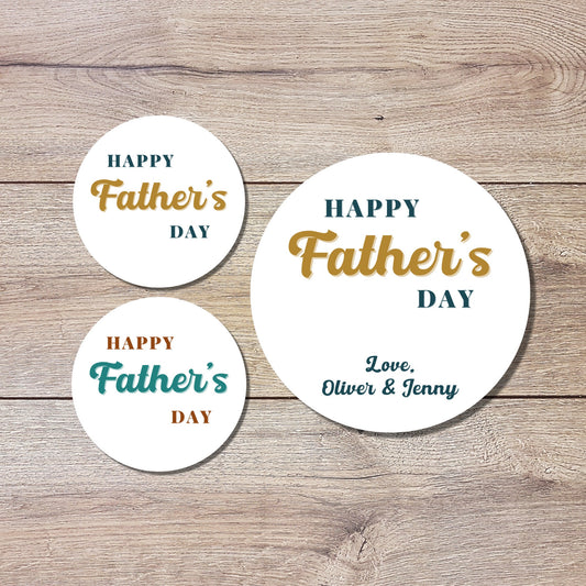 Personalized Father's Day Stickers, Father's Day Sticker, Custom Father's Day Label Best Dad Ever, Father's Day Gift Label Tag, Love You Dad