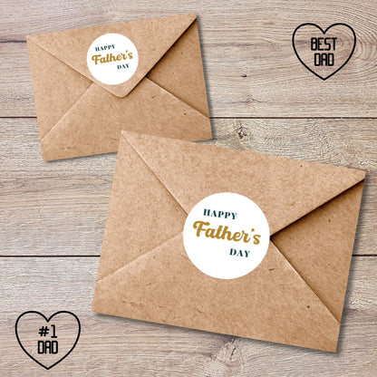 Personalized Father's Day Stickers, Father's Day Sticker, Custom Father's Day Label Best Dad Ever, Father's Day Gift Label Tag, Love You Dad