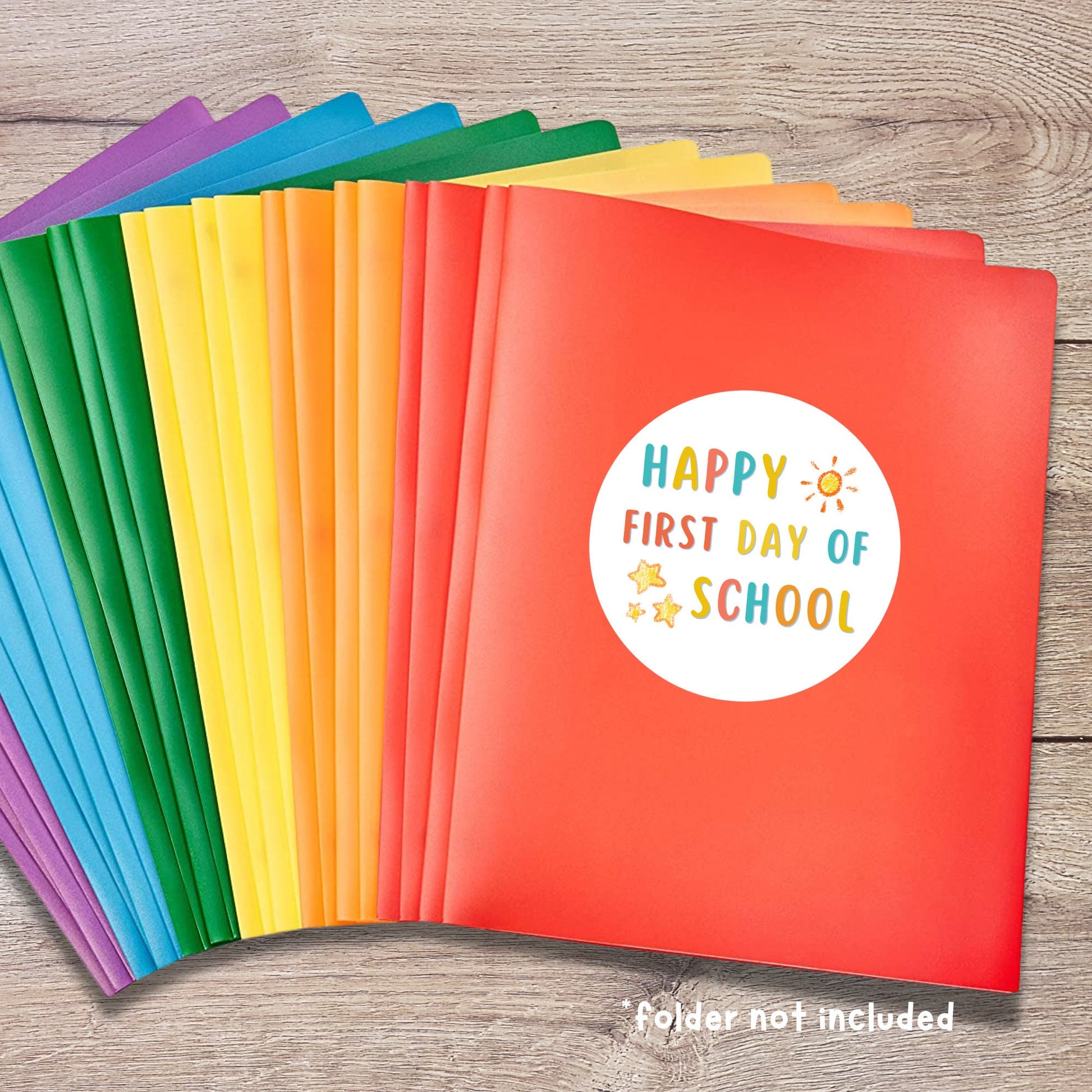 Personalized Happy First Day of School Stickers, Welcome Back to School Event Label