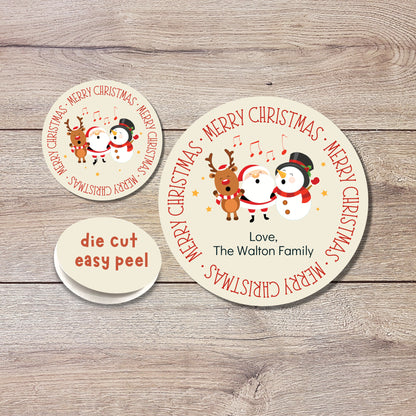 Personalized Christmas Stickers