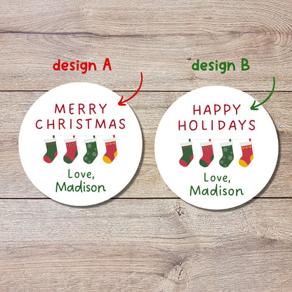 Personalized Christmas Stickers