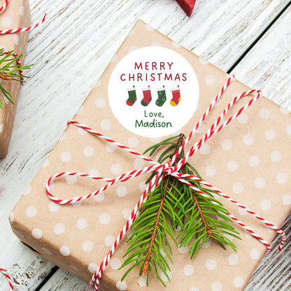 Personalized Christmas Stickers