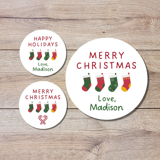 Personalized Christmas Stickers