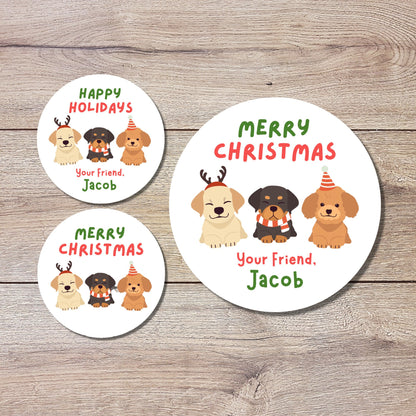 Personalized Christmas Stickers