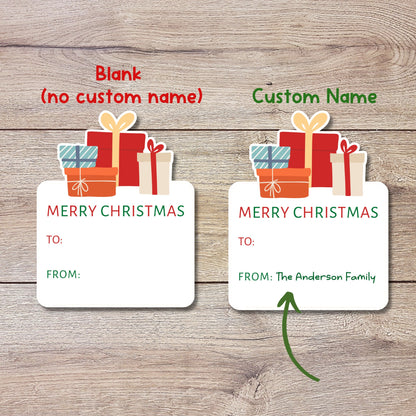 Personalized Christmas Stickers