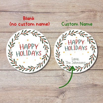 Personalized Christmas Party Favor Sticker