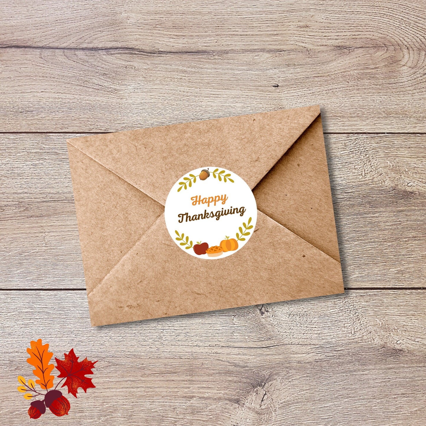 Personalized Thanksgiving Stickers